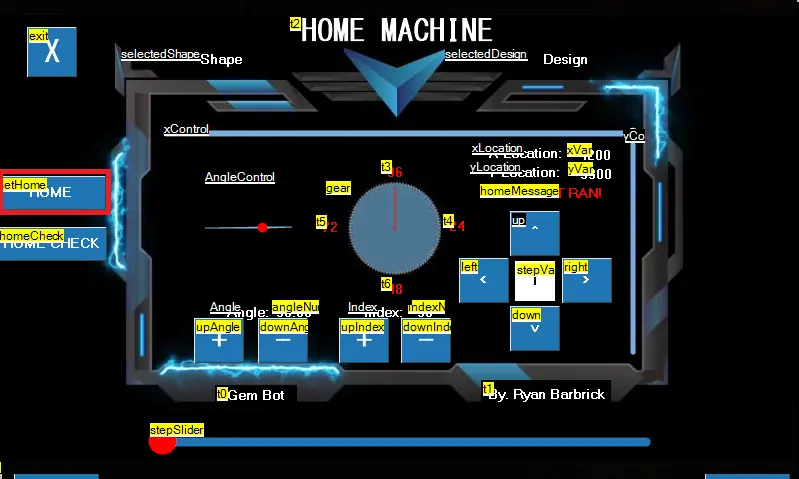Gem Bot touch screen — manual page 14