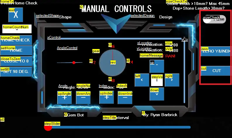 Gem Bot touch screen — manual page 21