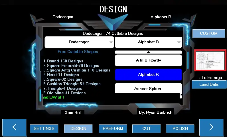Gem Bot touch screen — manual page 31