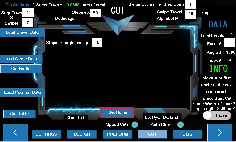 Gem Bot touch screen — manual page 44