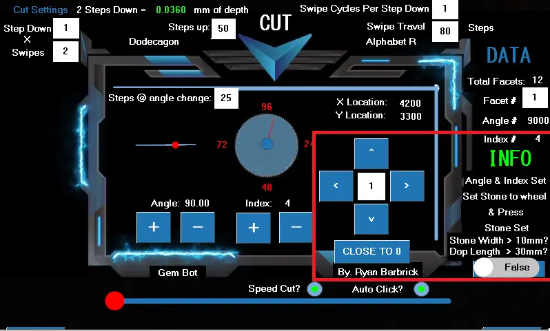 Gem Bot touch screen — manual page 46